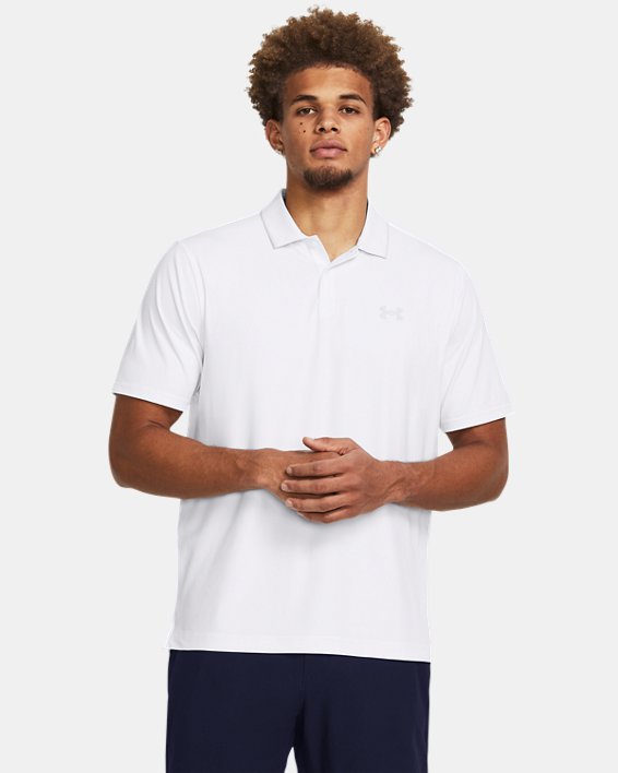 เสื้อโปโล UA Iso-Chill สำหรับผู้ชาย in White image number 0